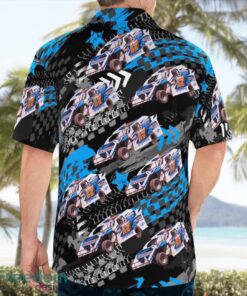 Dirt Track Racing Aloha Hawaiian Shirt Product Photo 2