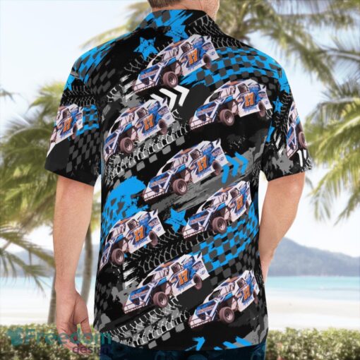 Dirt Track Racing Aloha Hawaiian Shirt Product Photo 2