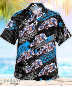 Dirt Track Racing Aloha Hawaiian Shirt Product Photo 3