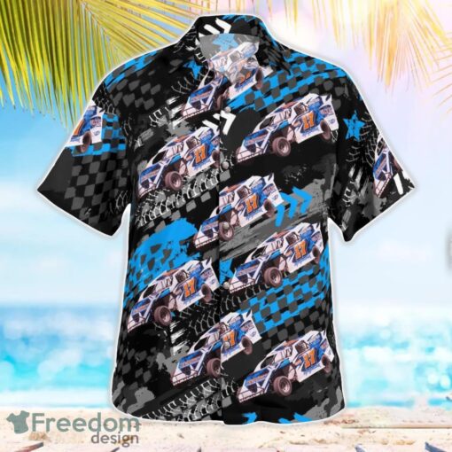 Dirt Track Racing Aloha Hawaiian Shirt Product Photo 3