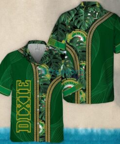 Dixie Beer Palm Leaves Majesty Tropical Aloha Hawaiian Shirt
