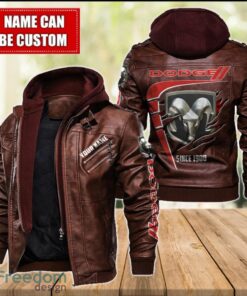 Dodge 2D Leather Jacket For Men Custom Name Special Gift Ideas Product Photo 2