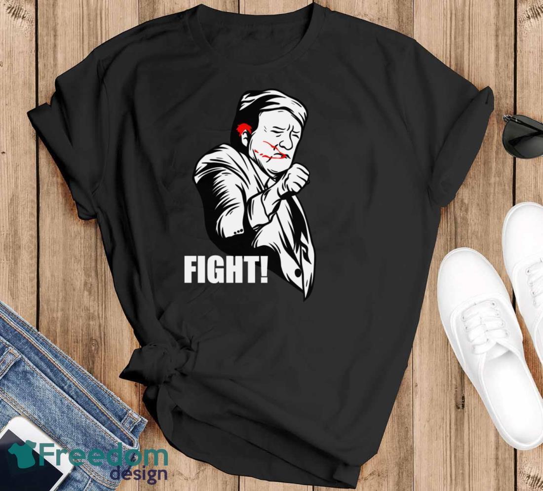 Donald Trump FIGHT! Shirt - Black T-Shirt