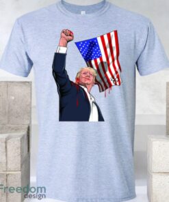 Donald Trump Shooting Flag Shirt Product Photo 2