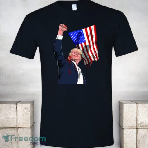 Donald Trump Shooting Flag Shirt Product Photo 1