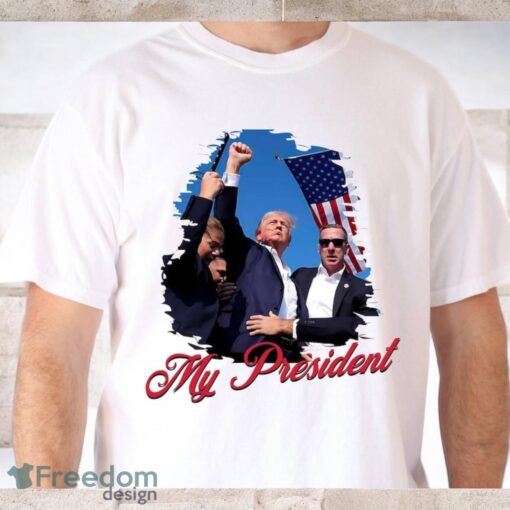 Donald Trump Shooting My President Shirt Product Photo 2