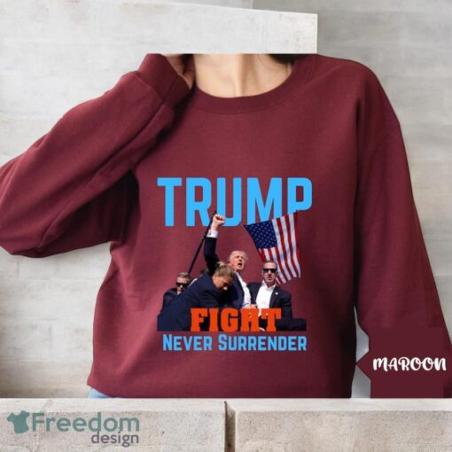 Donald Trump Shooting, Trump Fight Never Surrender Shirt Product Photo 3