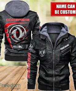 Dongfeng 2D Leather Jacket For Men Custom Name Special Gift Ideas Product Photo 1