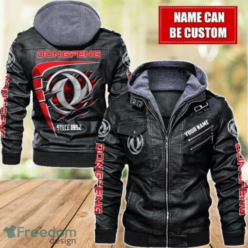 Dongfeng 2D Leather Jacket For Men Custom Name Special Gift Ideas Product Photo 1