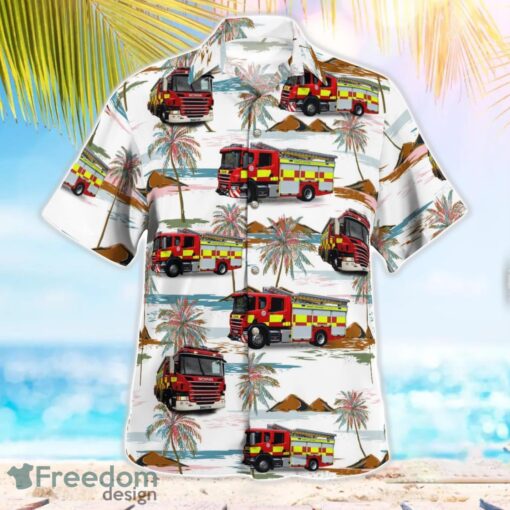 Dorset & Wiltshire Fire and Rescue Service Beach Hawaiian Shirt Summer Gift Product Photo 2