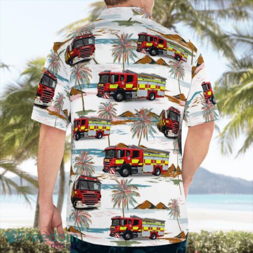 Dorset & Wiltshire Fire and Rescue Service Beach Hawaiian Shirt Summer Gift Product Photo 4