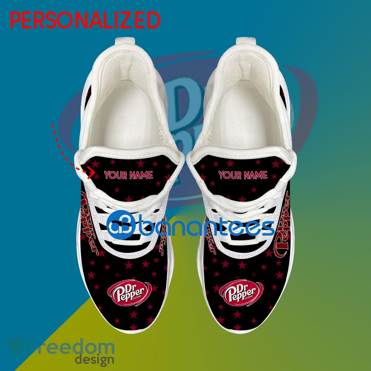 Dr Pepper Chunky Sneaker Innovative Custom Name Gift Max Soul Shoes USA Flag Star New For Fans image Dr Pepper Chunky Sneaker Innovative Custom Name Gift Max Soul Shoes USA Flag Star New For Fans - Dr Pepper Running Shoes New Trending Personalized Photo 2