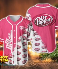 Dr Pepper Logo Printed Baseball Jersey Shirt For Men And Women