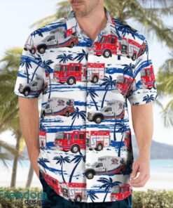 Dubuque County, Iowa, Key West Fire Department Hawaiian Shirt Summer Beach Shirt Product Photo 3