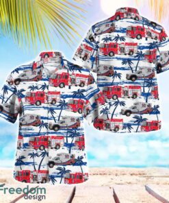 Dubuque County, Iowa, Key West Fire Department Hawaiian Shirt Summer Beach Shirt Product Photo 1