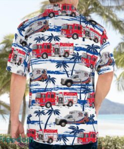 Dubuque County, Iowa, Key West Fire Department Hawaiian Shirt Summer Beach Shirt Product Photo 4