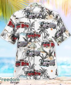 Dunedin, Pinellas County, Florida, Dunedin Fire Rescue Summer Hawaiian Shirt For Men Women Product Photo 3