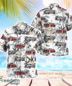 Dunedin, Pinellas County, Florida, Dunedin Fire Rescue Summer Hawaiian Shirt For Men Women