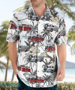 Dunedin, Pinellas County, Florida, Dunedin Fire Rescue Summer Hawaiian Shirt For Men Women Product Photo 4