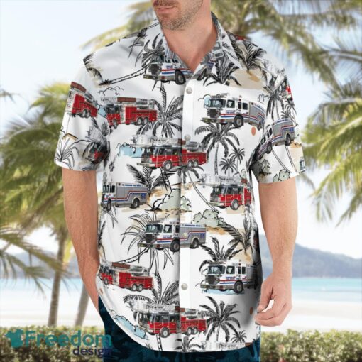 Dunedin, Pinellas County, Florida, Dunedin Fire Rescue Summer Hawaiian Shirt For Men Women Product Photo 4