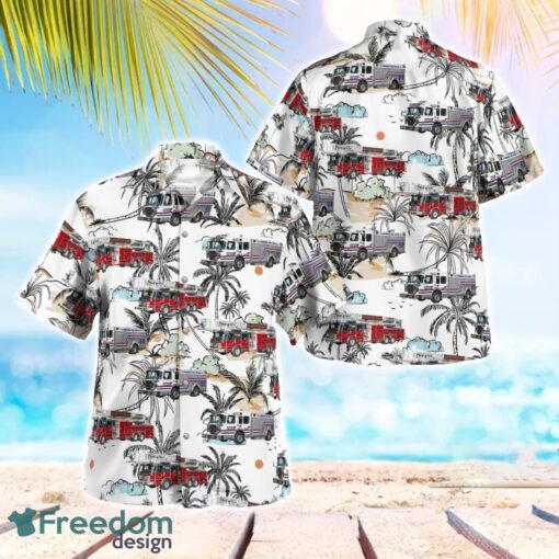 Dunedin, Pinellas County, Florida, Dunedin Fire Rescue Summer Hawaiian Shirt For Men Women Product Photo 1