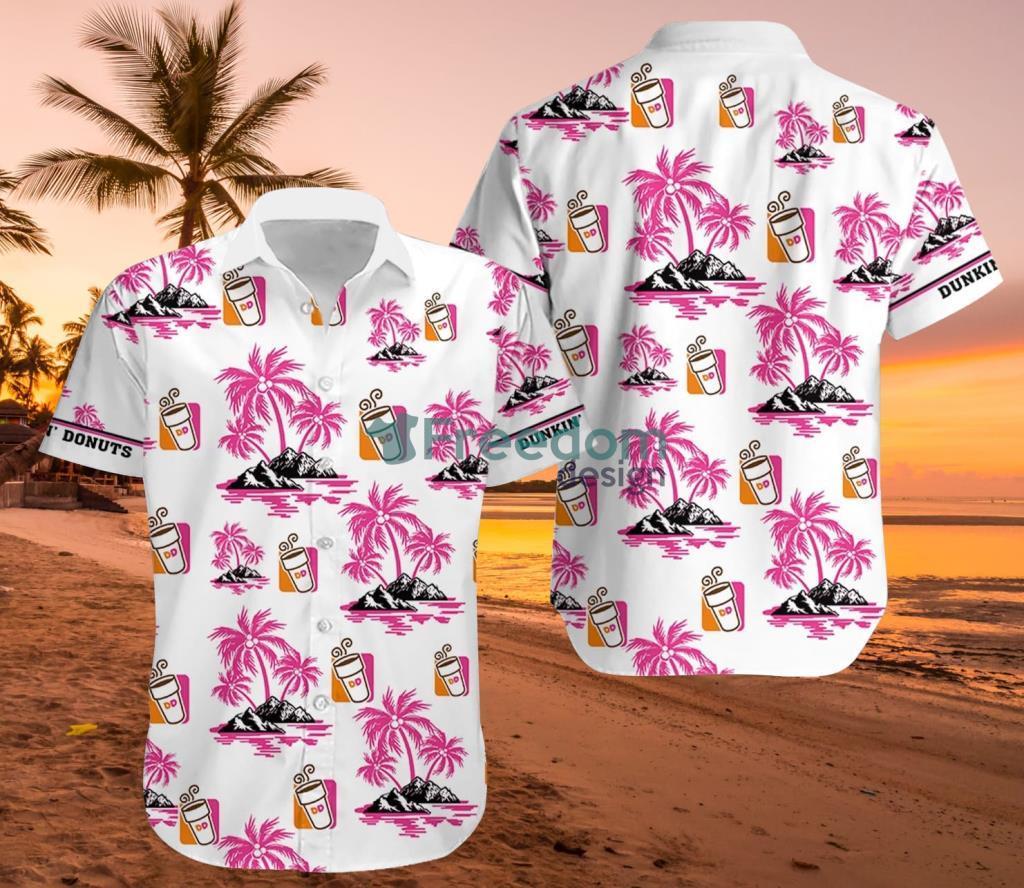 Dunkin’ Donuts Tropical Hawaiian Shirt Trending Summer image Dunkin’ Donuts Tropical Hawaiian Shirt Trending Summer Product Photo 1