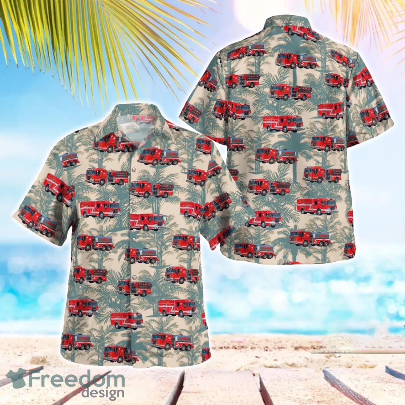 Durham, Connecticut, Durham Volunteer Fire Company Summer Hawaiian Shirt For Men Women image Durham, Connecticut, Durham Volunteer Fire Company Summer Hawaiian Shirt For Men Women Product Photo 1