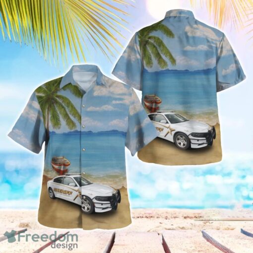 Durham County Sheriff Dodge Charger Hawaiian Shirt Beach Summer Shirt Product Photo 1