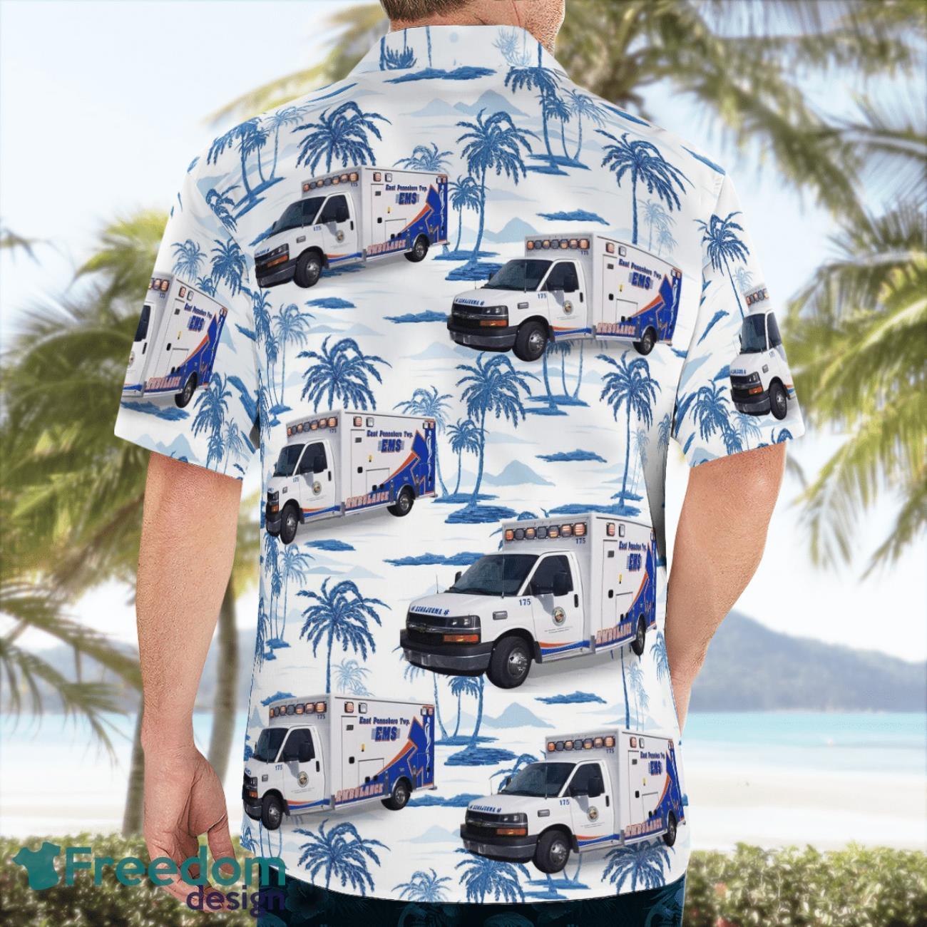 East Pennsboro EMS 3D Summer Aloha Hawaiian Shirt East Pennsboro EMS 3D Summer Aloha Hawaiian Shirt Product Photo 2