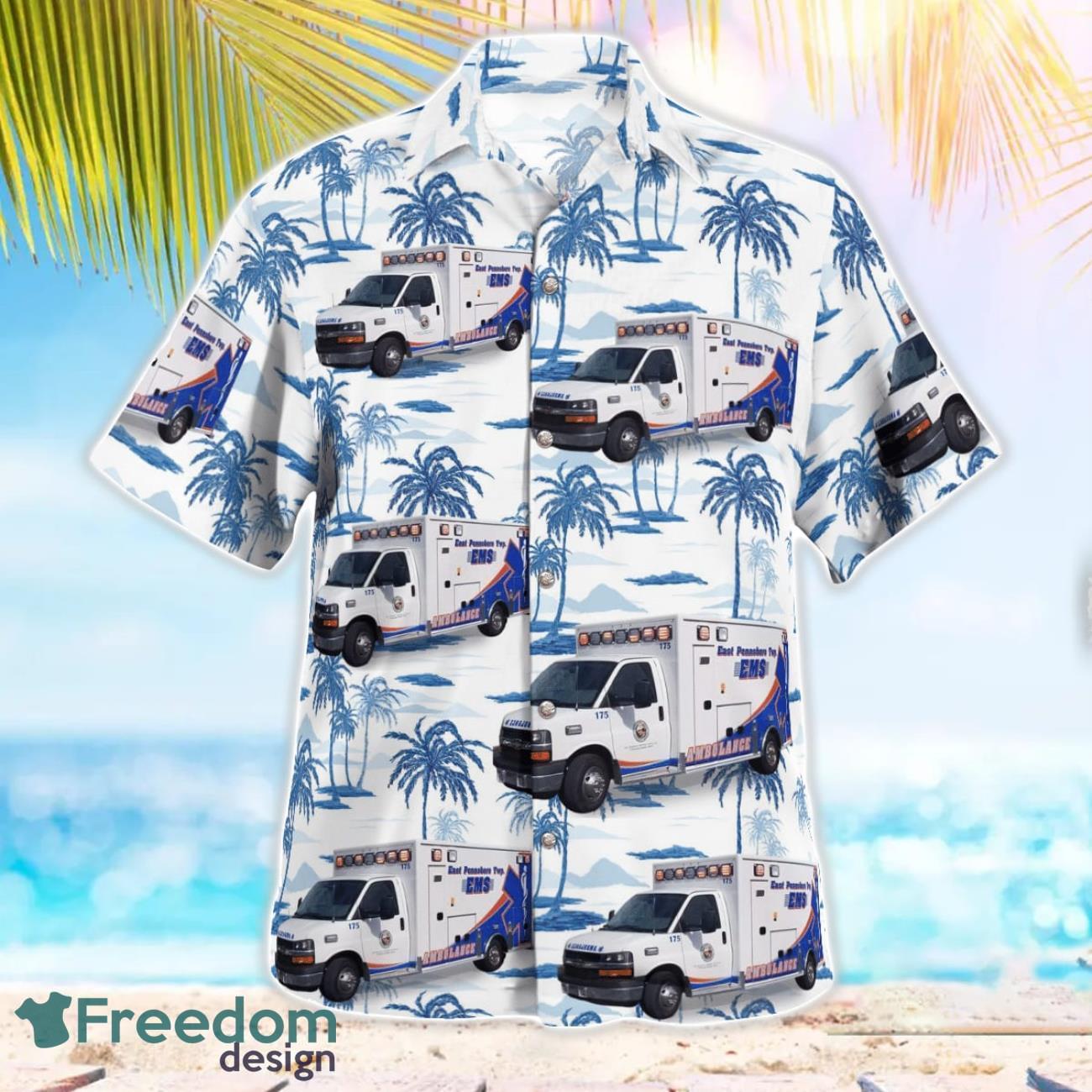 East Pennsboro EMS 3D Summer Aloha Hawaiian Shirt East Pennsboro EMS 3D Summer Aloha Hawaiian Shirt Product Photo 4
