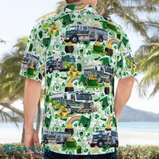 East Rivanna Volunteer Fire Company, Saint Patrick's Day 3D Summer Aloha Hawaiian Shirt Product Photo 2