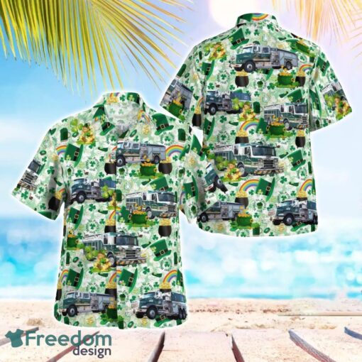 East Rivanna Volunteer Fire Company, Saint Patrick's Day 3D Summer Aloha Hawaiian Shirt Product Photo 1