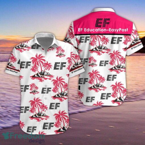 EF Education Easypost Hawaiian Shirt And Shorts Beach Lover Gift Hawaii Shirt For Men And Women Product Photo 1