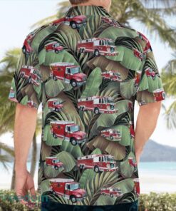 Ellicott City Volunteer Fire Department Hawaiian Shirt Beach Summer Shirt Product Photo 2