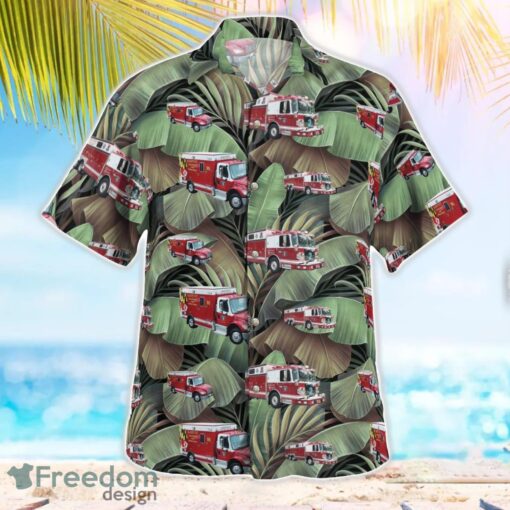 Ellicott City Volunteer Fire Department Hawaiian Shirt Beach Summer Shirt Product Photo 3