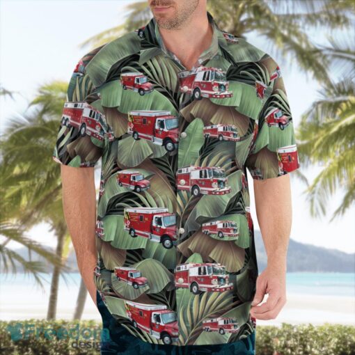 Ellicott City Volunteer Fire Department Hawaiian Shirt Beach Summer Shirt Product Photo 4