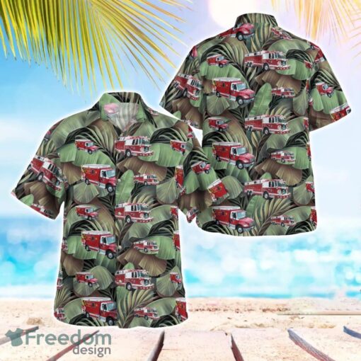 Ellicott City Volunteer Fire Department Hawaiian Shirt Beach Summer Shirt Product Photo 1