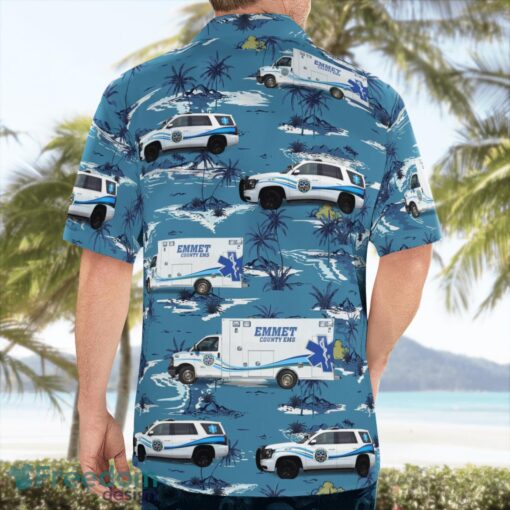 Emmet County Michigan Emergency Medical Services EMS 3D Hawaiian Shirt Product Photo 2