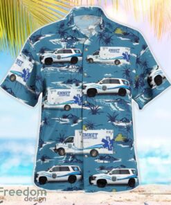 Emmet County Michigan Emergency Medical Services EMS 3D Hawaiian Shirt Product Photo 3