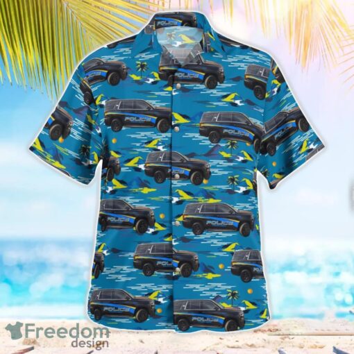 Fairview Police Department Montana Summer Hawaiian Shirt Product Photo 3