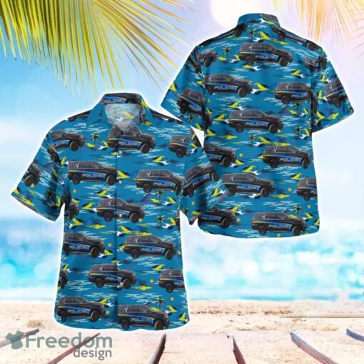 Fairview Police Department Montana Summer Hawaiian Shirt Product Photo 1