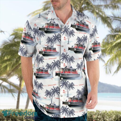 Fall River Fire Department 3D Hawaiian Shirt Product Photo 4