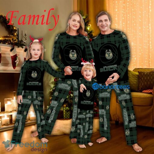 Family Pajamas Set NBA Milwaukee Bucks Caro For Fans Holidays - Family Pajamas Set NBA Milwaukee Bucks Caro For Fans Holidays