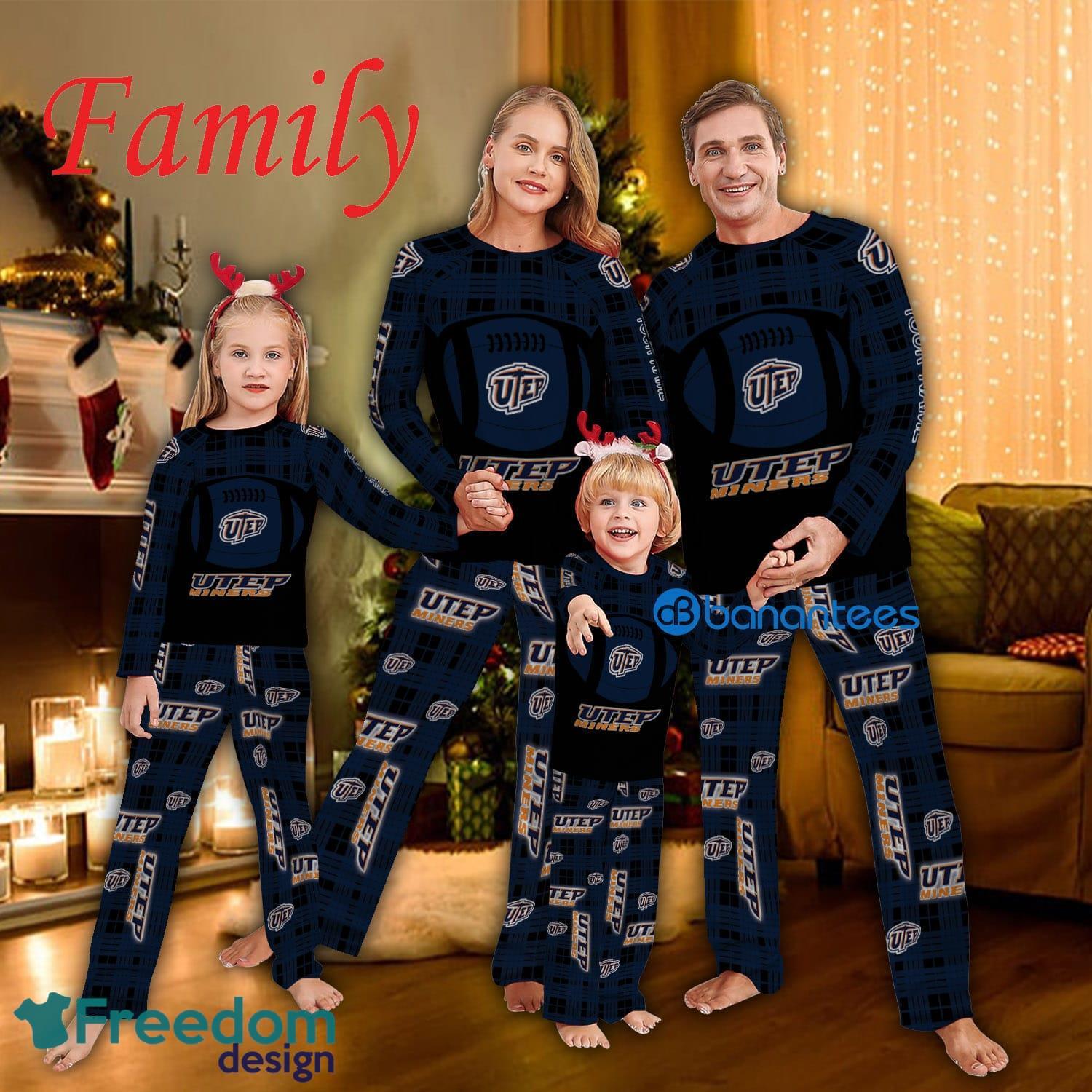 Family Pajamas Set NCAA UTEP Miners Caro For Fans Holidays - Family Pajamas Set NCAA UTEP Miners Caro For Fans Holidays