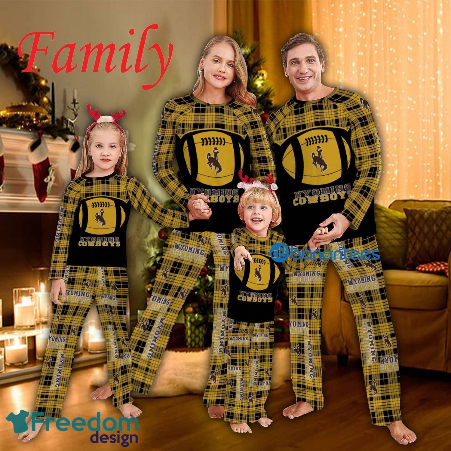 Family Pajamas Set NCAA Wyoming Cowboys Caro For Fans Holidays - Family Pajamas Set NCAA Wyoming Cowboys Caro For Fans Holidays