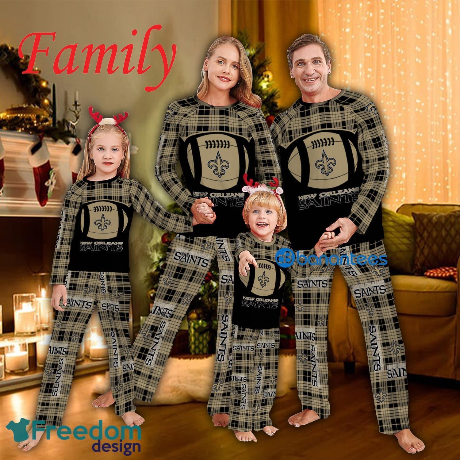 Family Pajamas Set NFL New Orleans Saints Caro For Fans Holidays - Family Pajamas Set NFL New Orleans Saints Caro For Fans Holidays