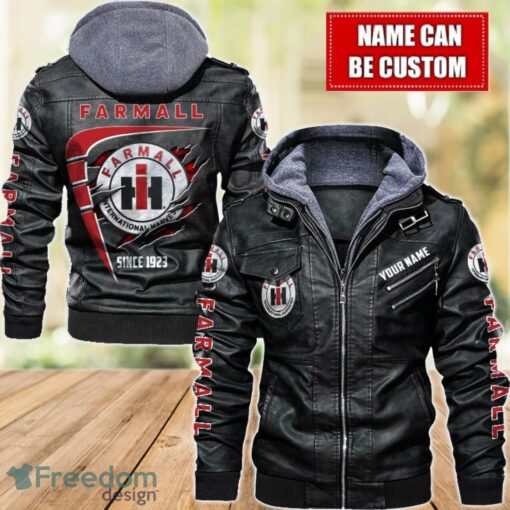 Farmall 2D Leather Jacket For Men Custom Name Special Gift Ideas Product Photo 1