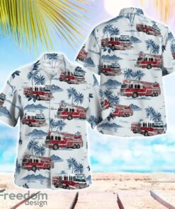 Farmingdale, New York, South Farmingdale Fire Department Hawaiian Shirt Summer Beach Shirt