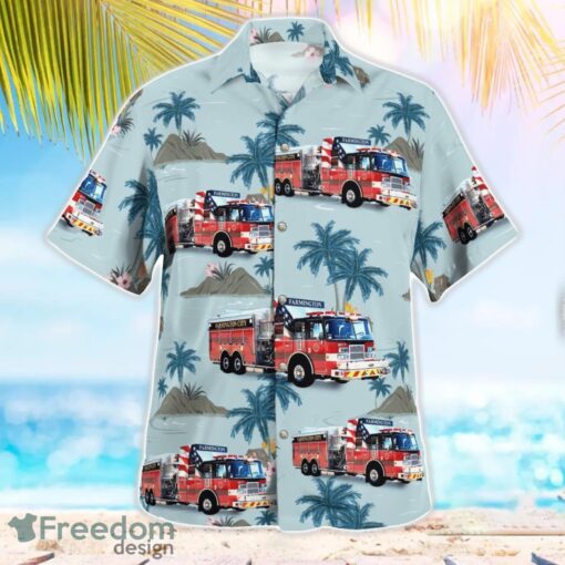 Farmington Fire Department 3D Summer Aloha Hawaiian Shirt Product Photo 2