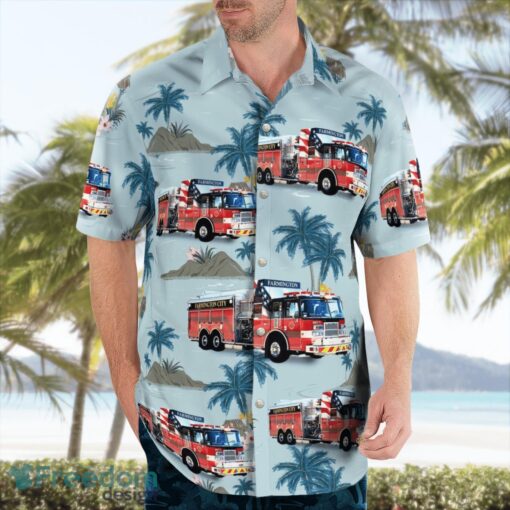 Farmington Fire Department 3D Summer Aloha Hawaiian Shirt Product Photo 3